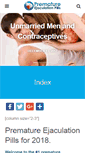 Mobile Screenshot of prematureejaculationpills.com